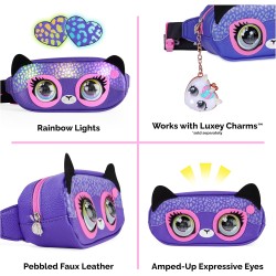 Purse Pets - Savannah Spotlight, Marsupio, Giocattolo interattivo e Borsetta a Tracolla, Oltre 30 Suoni e luci, Giocattoli per B