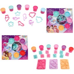 Disney Princess - Okidoki Dough Set - Argilla da Modellare - 6 Colori Pasta Modellabile (6 x 50 grammi), 2 assortimenti, 1 pezzo