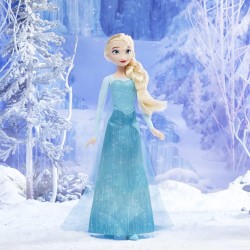 Hasbro - Frozen Hasbro Disney Shimmer - Elsa (Fashion Doll con Capelli Lunghi e Abito Ispirato al film, Bambini dai 3 Anni in su