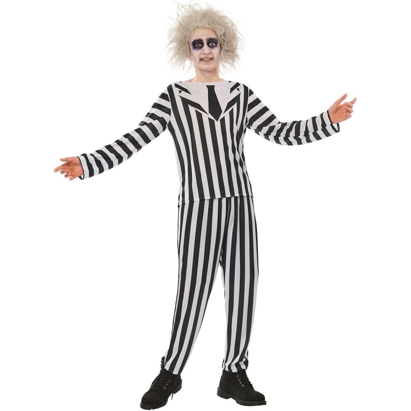 Rubies - Beetlejuice OPP Costume da adulto, giacca e pantaloni stampati, licenza ufficiale Beetlejuice per Halloween, cosplay, f