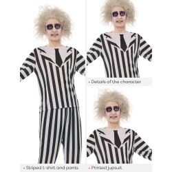 Rubies - Beetlejuice OPP Costume da adulto, giacca e pantaloni stampati, licenza ufficiale Beetlejuice per Halloween, cosplay, f