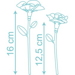 Smoby - Flower Market Set Refill, 7600350408, Ricarica 16 Fiori, +3 Anni