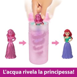 Mattel Disney Princess - Royal Color Reveal, assortmento, bambola con 6 sorprese da rivelare, serie amici con personaggio, ispir