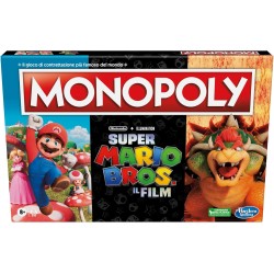 Monopoly - Super Mario Bros Edizione ispirata al film, gioco da tavolo per bambini e bambine, contiene la pedina di Bowser