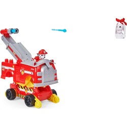 Paw Patrol - Veicolo trasformabile Rise And Rescue con Personaggio Chase o Marshall e Accessori, Giocattoli per Bambini dai 3 An