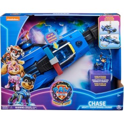 Paw Patrol - Mighty Cruiser di Chase, con Luci e Suoni, dal Super Film, Giochi Bambini e Bambine, 3+ Anni