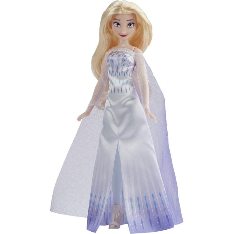 Hasbro - Disney Frozen II Elsa Regina delle Nevi-Fashion doll, abito, scarpe e lunghi capelli biondi, giocattolo per bambini dai