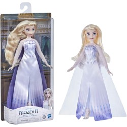 Hasbro - Disney Frozen II Elsa Regina delle Nevi-Fashion doll, abito, scarpe e lunghi capelli biondi, giocattolo per bambini dai