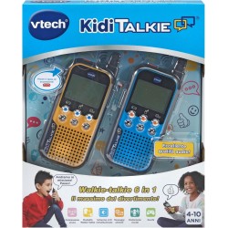 VTech - Kidi Talkie, Walkie Talkie Bambini 6 in 1, 2 Walkie-Talkie con Connessione Protetta, Molte ModalitÃ  di Utilizzo, Modifi