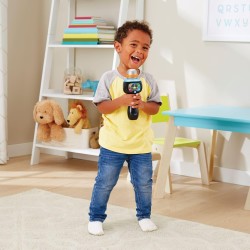 VTech - Microfono Magic Show, Microfono Karaoke per Bambini con 15 Canzoni, 5 Filtri Vocali Divertenti, Microfono Bluetooth, Reg