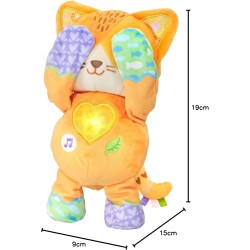 VTech - MinÃ¹, Gattino CucÃ¹, Gatto Peluche Interattivo con piÃ¹ di 35 Canzoni, Melodie, Frasi e Suoni, ModalitÃ  Musica e Natur