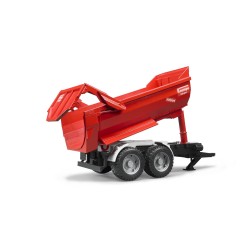 BRUDER 02225 - Traino Rimorchio Rosso Krampe Tandem