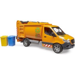 BRUDER 02682 - MB Sprinter veicolo comunale per la raccolta dei rifiuti - 1:16