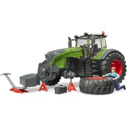 BRUDER 04041 - Fendt 1050 Vario con attrezzatura meccanica e da officina, trattore