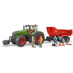 BRUDER 04041 - Fendt 1050 Vario con attrezzatura meccanica e da officina, trattore