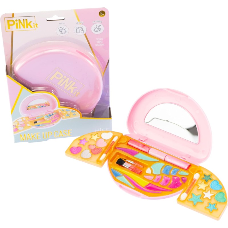 Nice Group - Pink It Make Up Case, 1 Set di Trucchi per Bambini, 40040