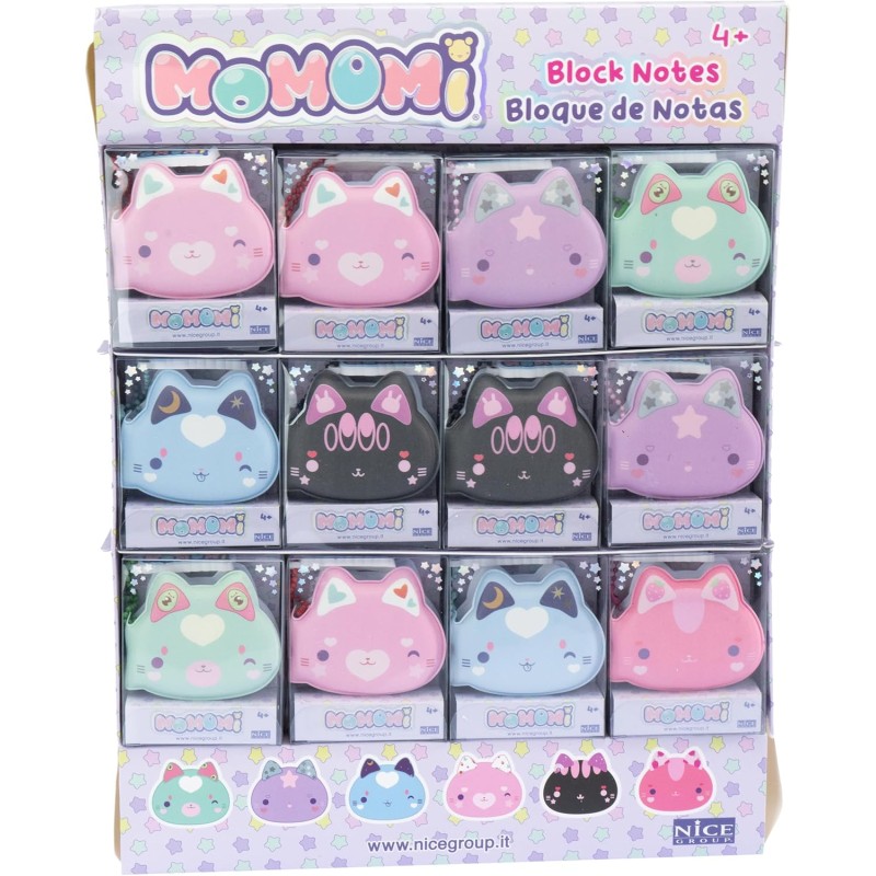 Nice Group - MOMOMI Gidai Mini Agende, Multicolore, assortimento casuale, 1 pezzo, 48450