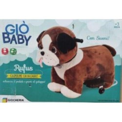 GiÃ² Baby - Cagnolino RUFUS Cavalcabile in Peluche, batteria 6 Volt - POS220009