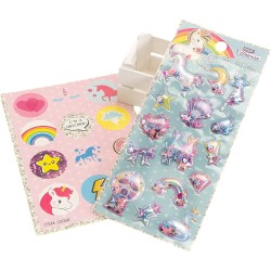 Nice Group - MAGIC UNICORN Diario Morbido Squishy da Decorare con Stickers - NICE02058