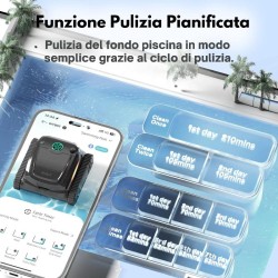 WYBOT S2 - ROBOT PULITORE A BATTERIA FINO A 210 MINUTI PER PISCINA