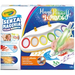 CRAYOLA Color Wonder MagiPennello Luminoso, Magic Light Brush, Set Pittura Senza Macchia, attivitÃ  Creativa e Regalo per Bambin