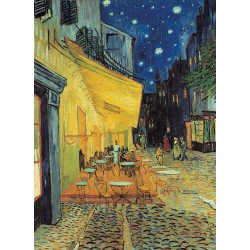 Clementoni - 31470 - Museum Collection Puzzle - Van Gogh, Esterno di CaffÃ¨ di Notte - 1000 Pezzi