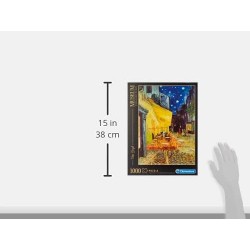 Clementoni - 31470 - Museum Collection Puzzle - Van Gogh, Esterno di CaffÃ¨ di Notte - 1000 Pezzi