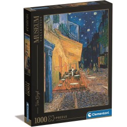 Clementoni - 31470 - Museum Collection Puzzle - Van Gogh, Esterno di CaffÃ¨ di Notte - 1000 Pezzi