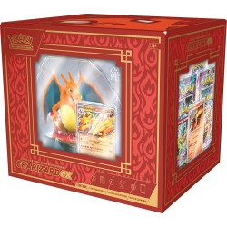 GCC Pokémon: collezione super premium Charizard-ex (tre carte promozionali olografiche, una statuina con espositore da una carta