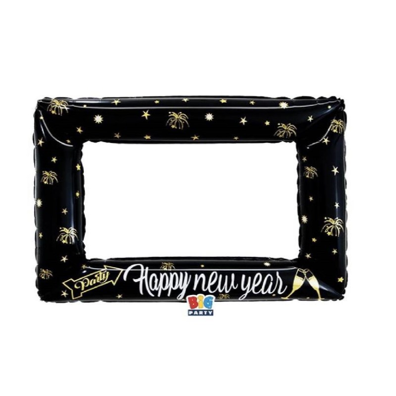 Palloncino Mylar Cm. 101x86 - Cornice selfie Happy New Year, DI43091