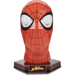 4D Puzzle - Kit di Modellismo per Puzzle 3D Marvel di Spider-Man da 82 pezzi con Supporto, Decorazione da Tavolo di Spider-Man, 