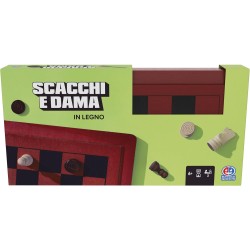 Editrice Giochi - Giochi da Tavolo Classici, Scacchi e Dama Deluxe, Scacchiera Pieghevole in Legno, Scacchiera professionale