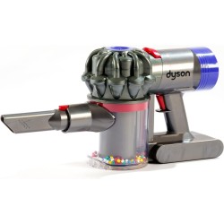 ODS - V8 Dyson Aspirapolvere Giocattolo per Bambini, Colore Grigio, Arancione e Viola, 20800