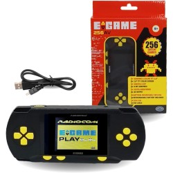 ODS - Radiocom Egame 256 Av, Console di Gioco Portatile, Schermo a Colori TFT da 2,8" Grafica 8-bit, Batteria Ricaricabile, 16 x