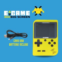 ODS - Radiocom Egame 300 Big Screen, Console di Gioco Portatile, Schermo a Colori TFT da 2,8" Grafica 16-bit, Batteria Ricaricab