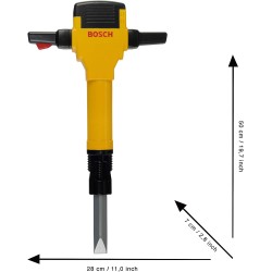 Theo Klein - 8405 Martello Pneumatico Bosch, Movimento Verso l Alto ed il Basso della Punta del Trapano, Suono Motore e Luce Lam