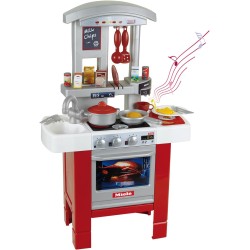 Theo Klein - 9106 Cucina da principiante Miele, Cucina giocabile su entrambi, lati e con Accessori, Piastra con Suono