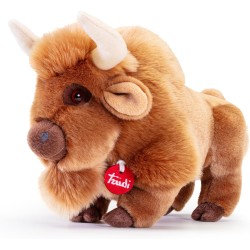 Trudi - Bisonte Rocky Animali fattoria peluche | 29x17x25cm taglia M | Classici fattoria | modello 69473