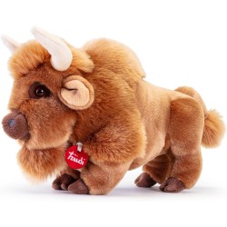 Trudi - Bisonte Rocky Animali fattoria peluche | 29x17x25cm taglia M | Classici fattoria | modello 69473