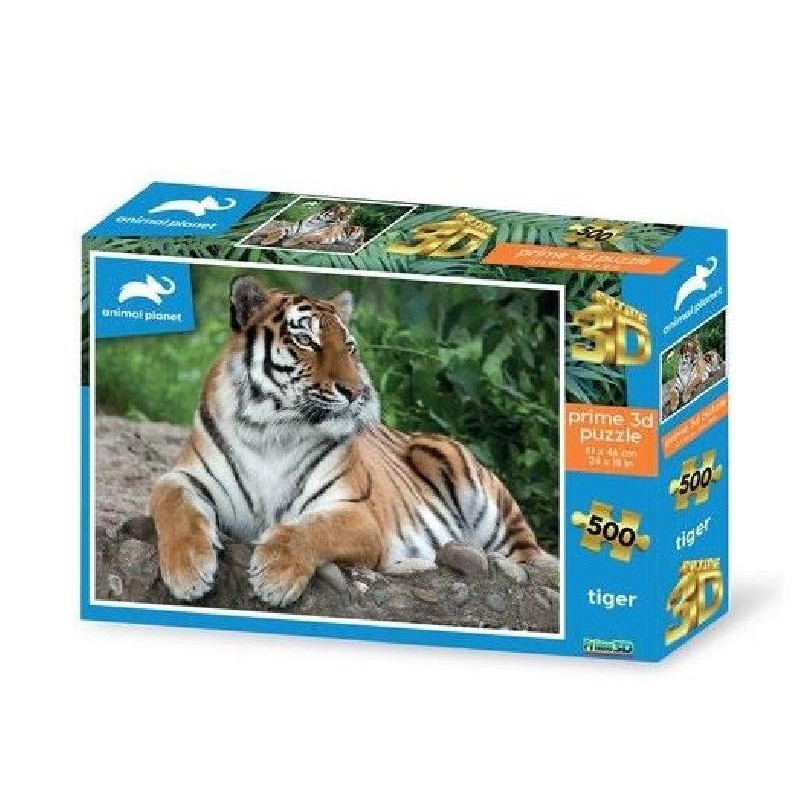 Grandi Giochi - Puzzle Tigre 3D Premium 500 pezzi, PU201000