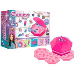 Nice - Gemmy UV Factory, Magico Fornetto per Bambini, Kit per creare Gioielli Personalizzati, NICE83003