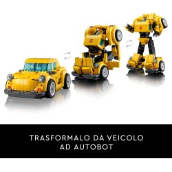 LEGO - Icons 10338 Transformers Bumblebee Action Figure Robot da Collezione, Kit Modellismo a Tema Cinematografico Convertibile 