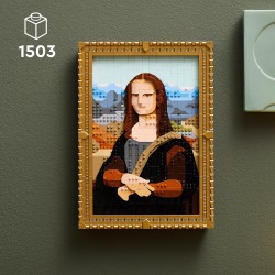 LEGO - Art 31213 Gioconda, Riproduzione Opera d Arte Rinascimentale di Leonardo da Vinci in Mattoncini, Decorazione da Parete di