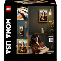 LEGO - Art 31213 Gioconda, Riproduzione Opera d Arte Rinascimentale di Leonardo da Vinci in Mattoncini, Decorazione da Parete di