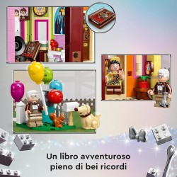 LEGO - Disney e Pixar 43217 Casa di “Up”, Modellino da Costruire con Palloncini e Figure di Carl, Russell e Dug, Serie 100° Anni