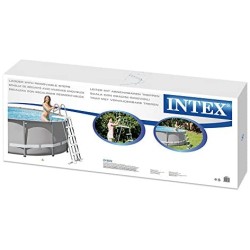 Intex 28074 Scaletta Doppia con Gradini Staccabili Grigio, 132cm