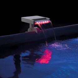 Intex - Cascata con LED multicolore per Piscina fuori terra Bianca, 28090