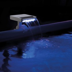 Intex - Cascata con LED multicolore per Piscina fuori terra Bianca, 28090