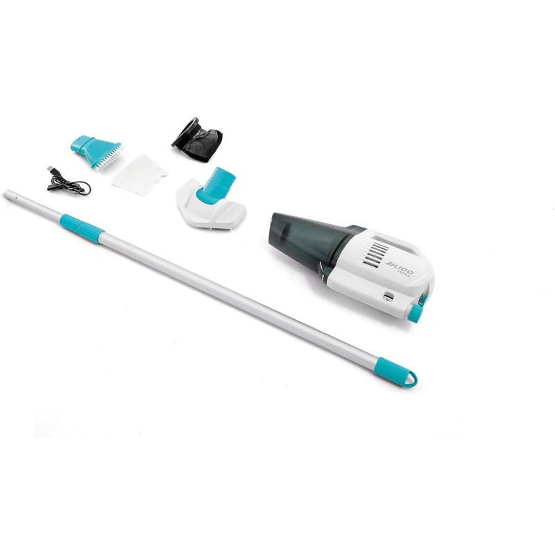 Intex – Aspiratore Vacuum Ricaricabile ZR100 per Piscine Fuori Terra e Spa Gonfiabili, con Asta 28626