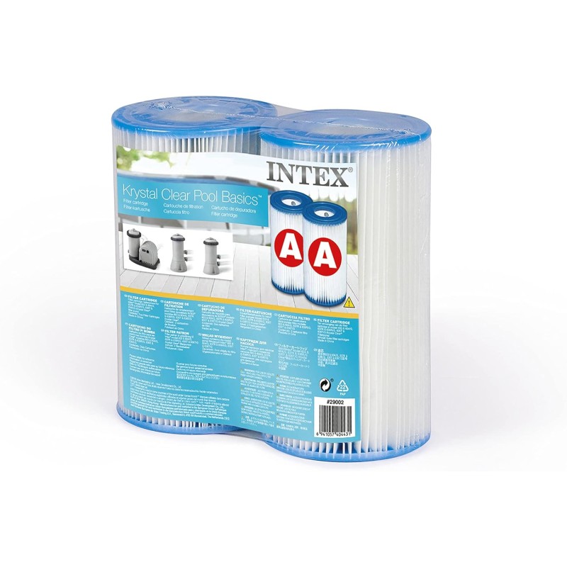 Intex - Cartuccia filtro media modello "A" confezione da due pezzi 29002